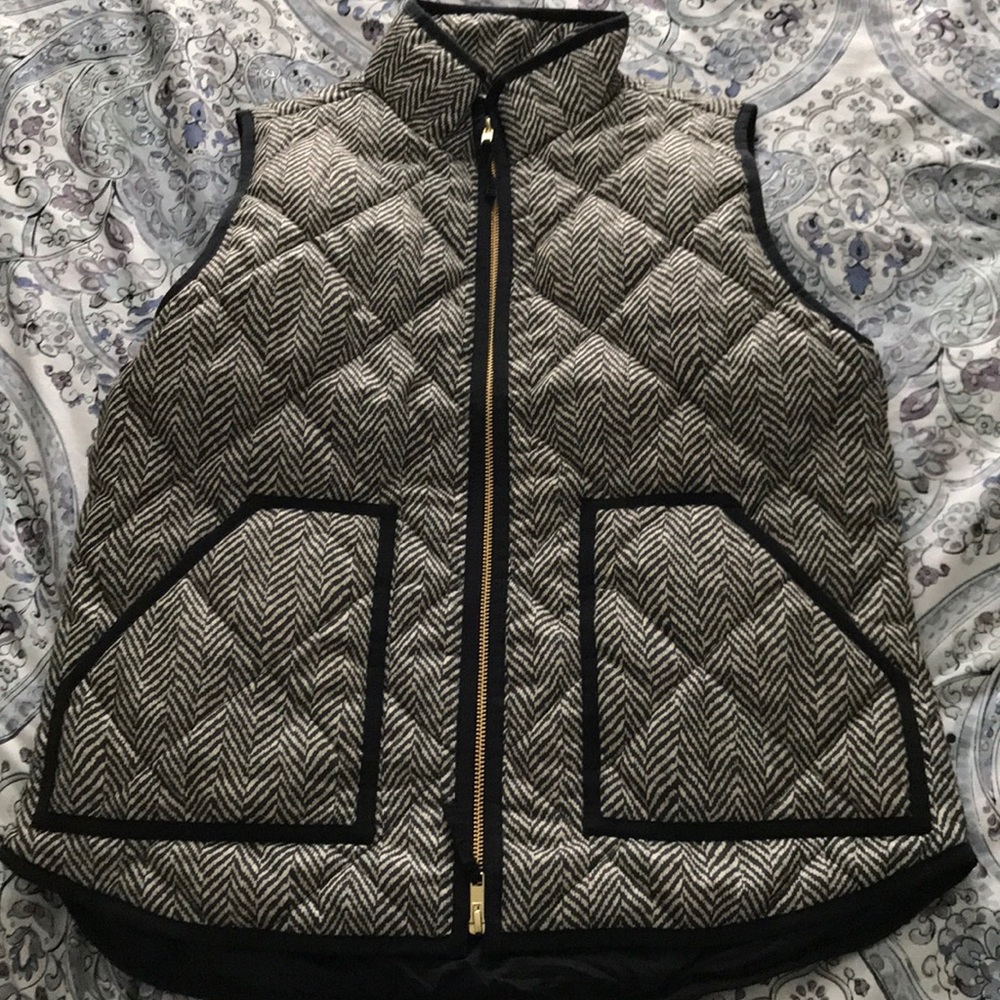 J crew vest plaid